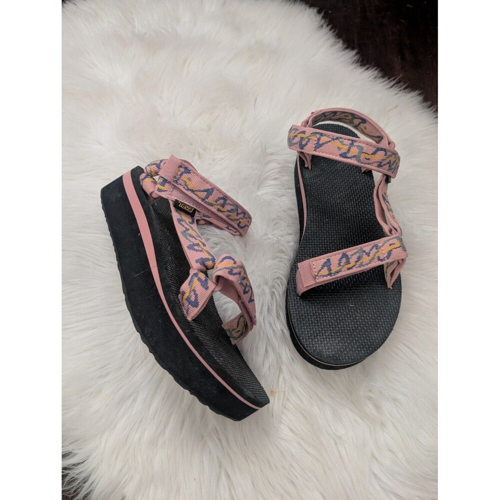 Teva Womens Flatform Universal Sandals Size 9 Ziggy Rose Pink Platform
